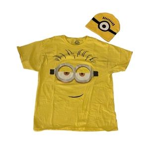 Minions T Shirt & Beanie Bundle